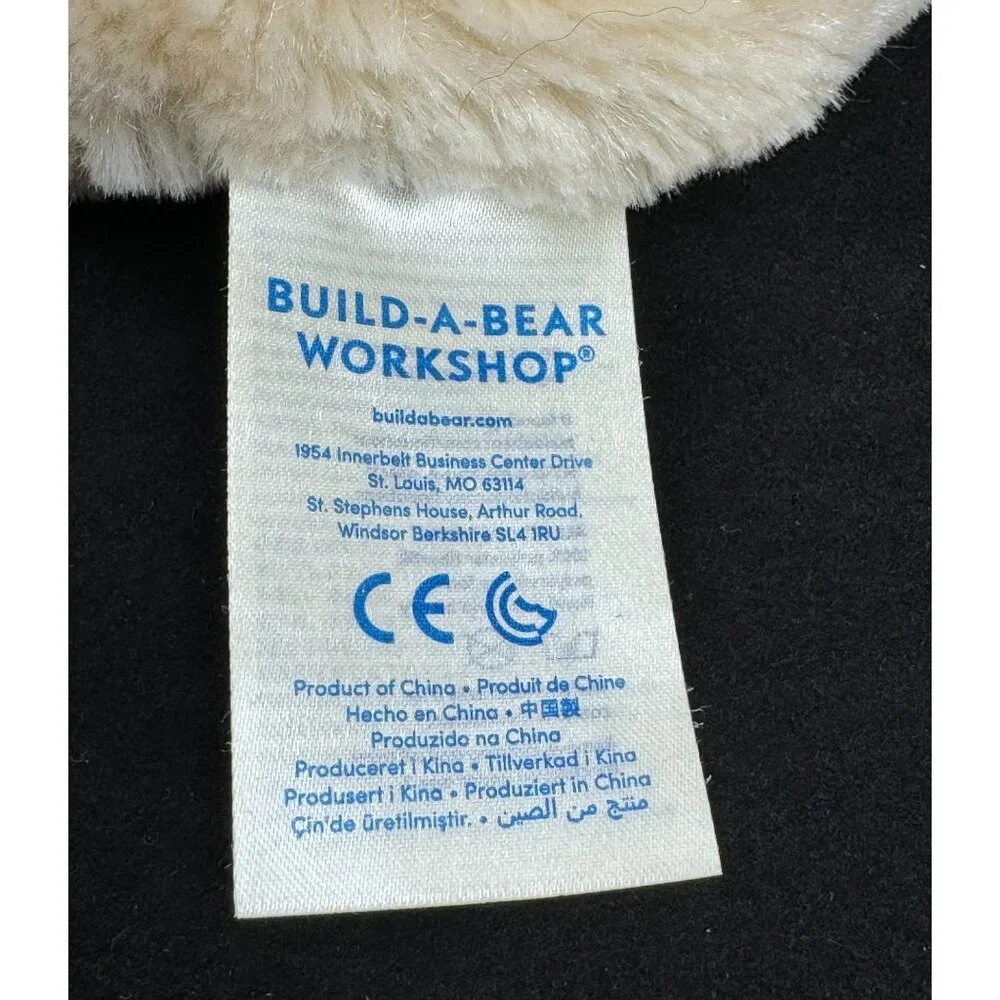 Build A Bear Workshop Lil Buttercream Cub Teddy Bear Plush Soft Cuddly Off-White